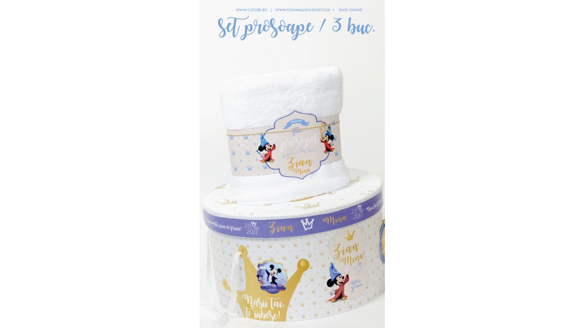 Trusou botez cu Mickey Mouse personalizat cu motive regale si Disney, Vrajitorul  13